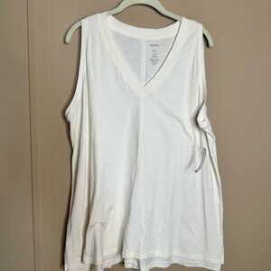 NWT Sonoma White V-Neck Tank Top